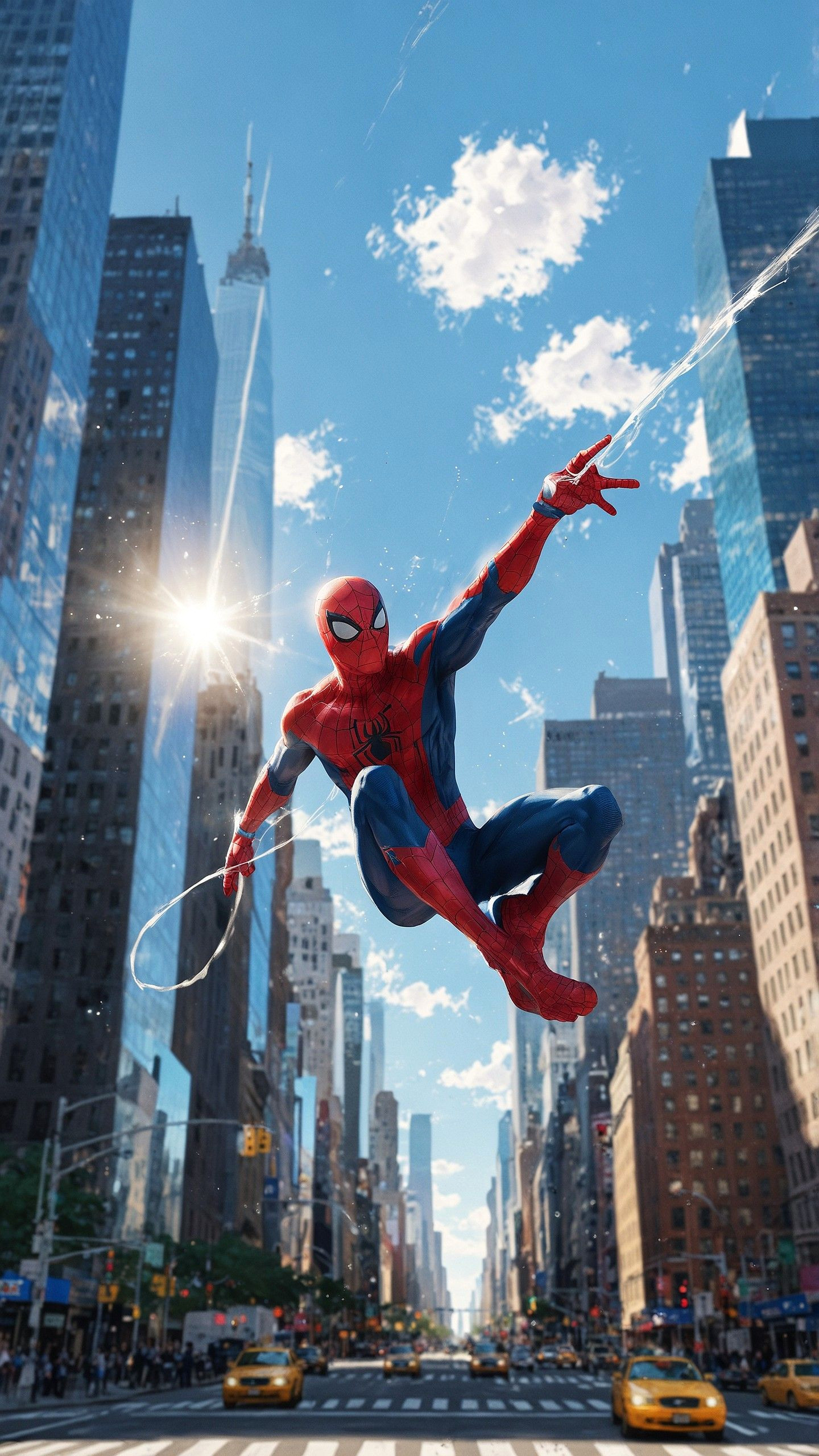 Spider-Man Soars Over NYC