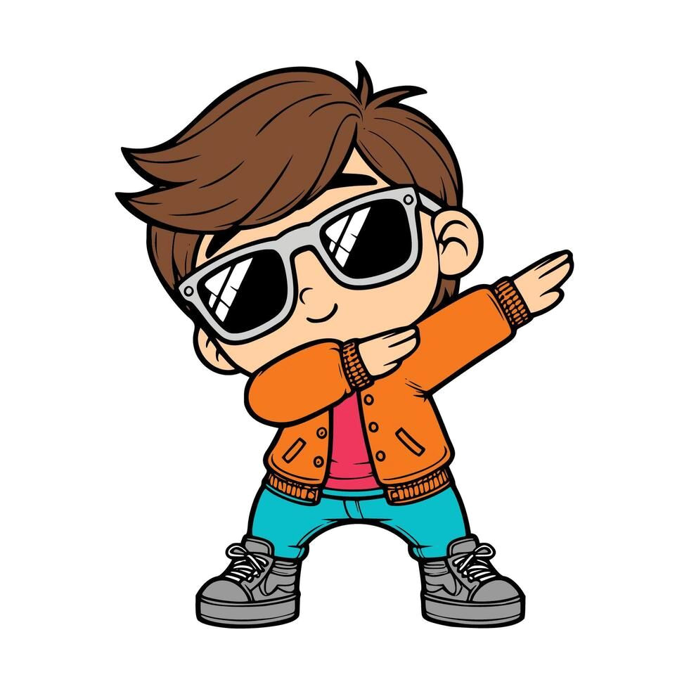-Free Dabbing Cartoon: 50+ Cute Boy Poses to Download