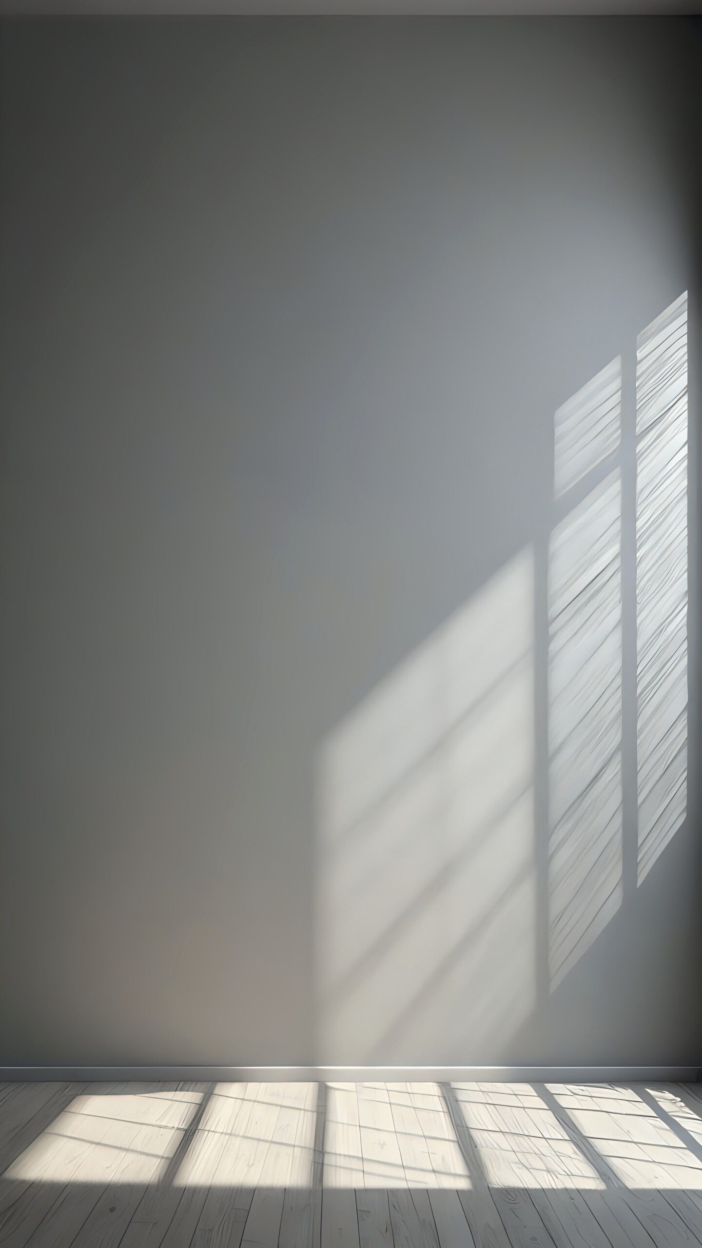 Soft Light Pouring Through: Grey Walls & Natural Beauty