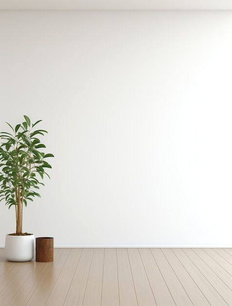 Simple Blanc: Créez un Arrière-plan Zen avec une Plante